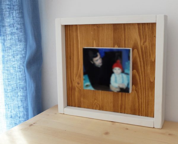 marco fotos madera