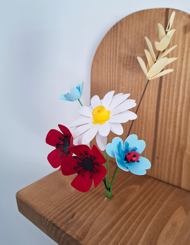 Balda madera con flores - Imagen 6