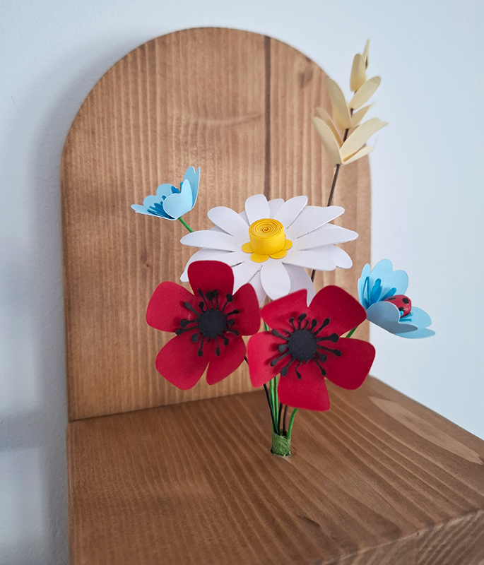 Balda madera con flores - Imagen 5