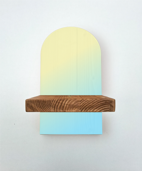 balda madera con degradado moderno