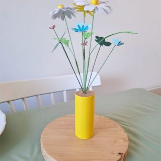 centro mesa flores color